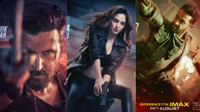 'War 2' posters release: Countdown begins for Hrithik Roshan, Jr NTR and  Kiara Advani's action thriller