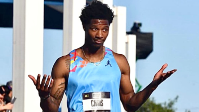 US runner Chris Robinson suffers revealing wardrobe fail on live TV that leaves viewers stunned