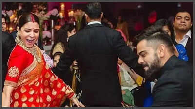 Virat Kohli and Anushka Sharma’s iconic dance-off video from their 2017 wedding reception goes viral again - WATCH