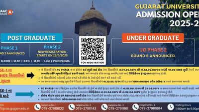 Gujarat University announces PG Phase 1 Round 2 admissions for 2025–26