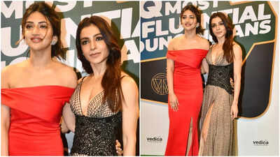 Samantha Ruth Prabhu and Sreeleela have a 'Pushpa' reunion, captivate fans with stunning duo appearance