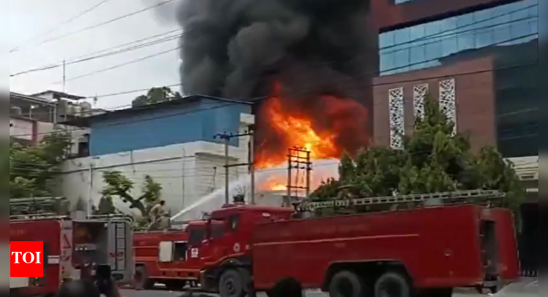 Noida blaze: Fire engulfs Sector 2 commercial building; firefighters deployed