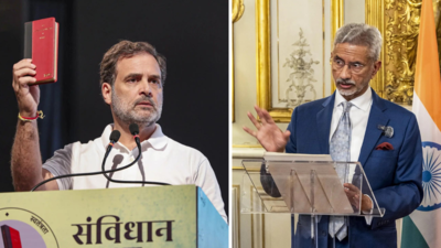 Jaishankar's veiled dig at Rahul: Slams 'Constitution in hand' politics; blames Gandhi family for Emergency