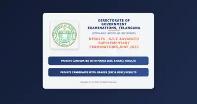  direct link to view Telangana 10th scores here