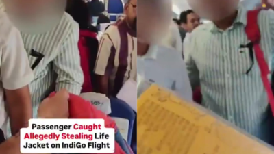 'What kind of country are we becoming': Man caught stealing life jacket in IndiGo flight; video goes viral