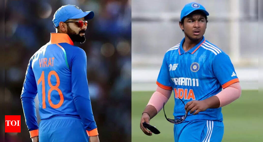 IND U19 vs ENG U19: Vaibhav Suryavanshi wears no. 18 jersey, sparks Virat Kohli comparisons; photo goes viral | Cricket News – Times of India