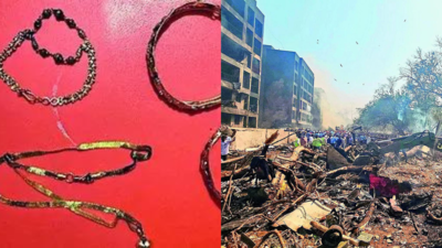  AI 171 families cling to mementos from ashes — scorched gold jewellery and torn clothes, which tell stories of loss, are all that remain
