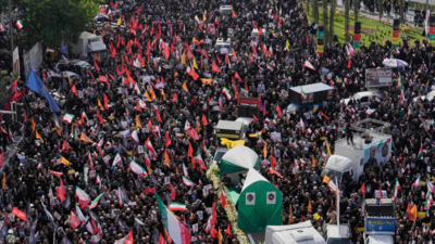 Iran buries top military commanders killed in Israel war; thousands join in ‘historic’ funeral - Video