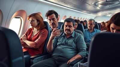 Husband-wife tiff turns ugly on Delhi-bound flight; man handed over to security on arrival