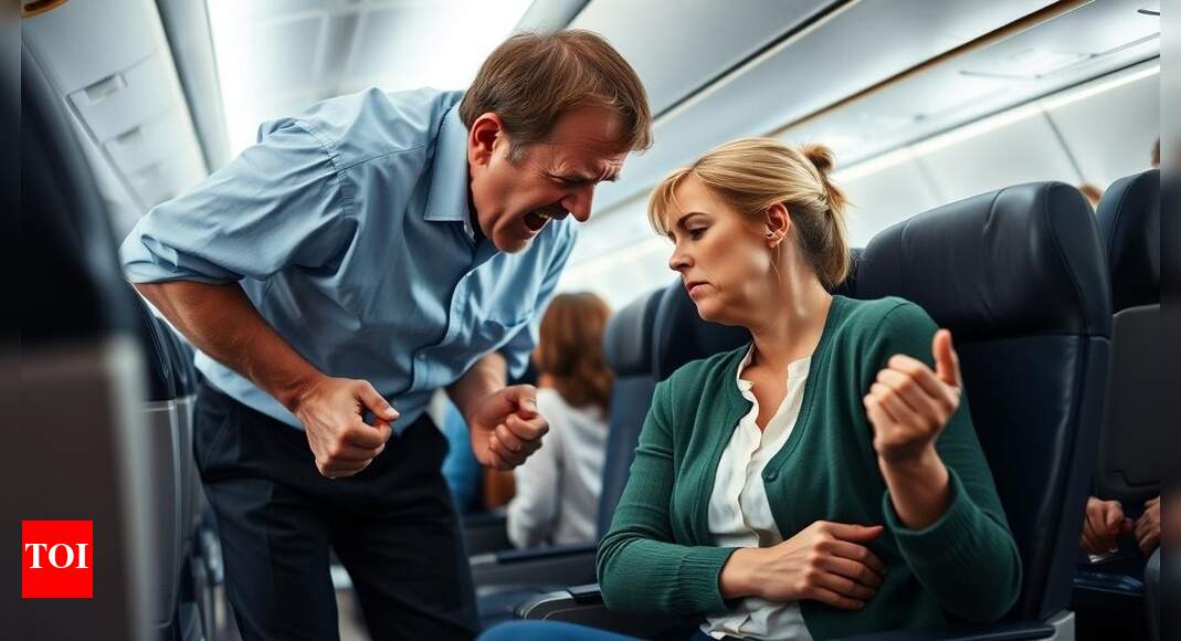 Husband-wife tiff turns ugly on Delhi-bound flight; man handed over to security on arrival