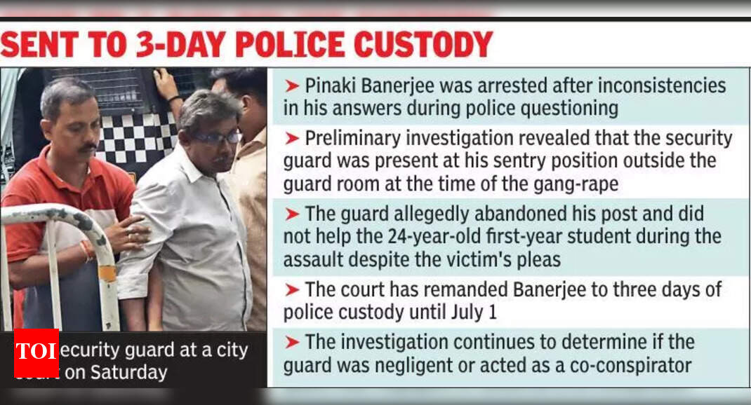 Security Guard Arrested in Kolkata College Gang Rape Case