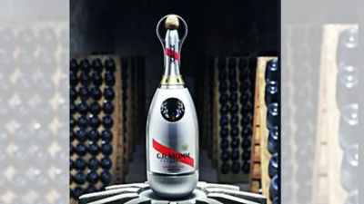 In a 1st, spl champagne bottle tested in space