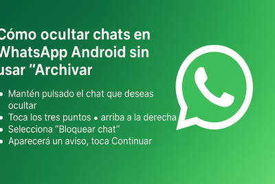 Chats secretos en WhatsApp: así puedes ocultarlos sin archivarlos