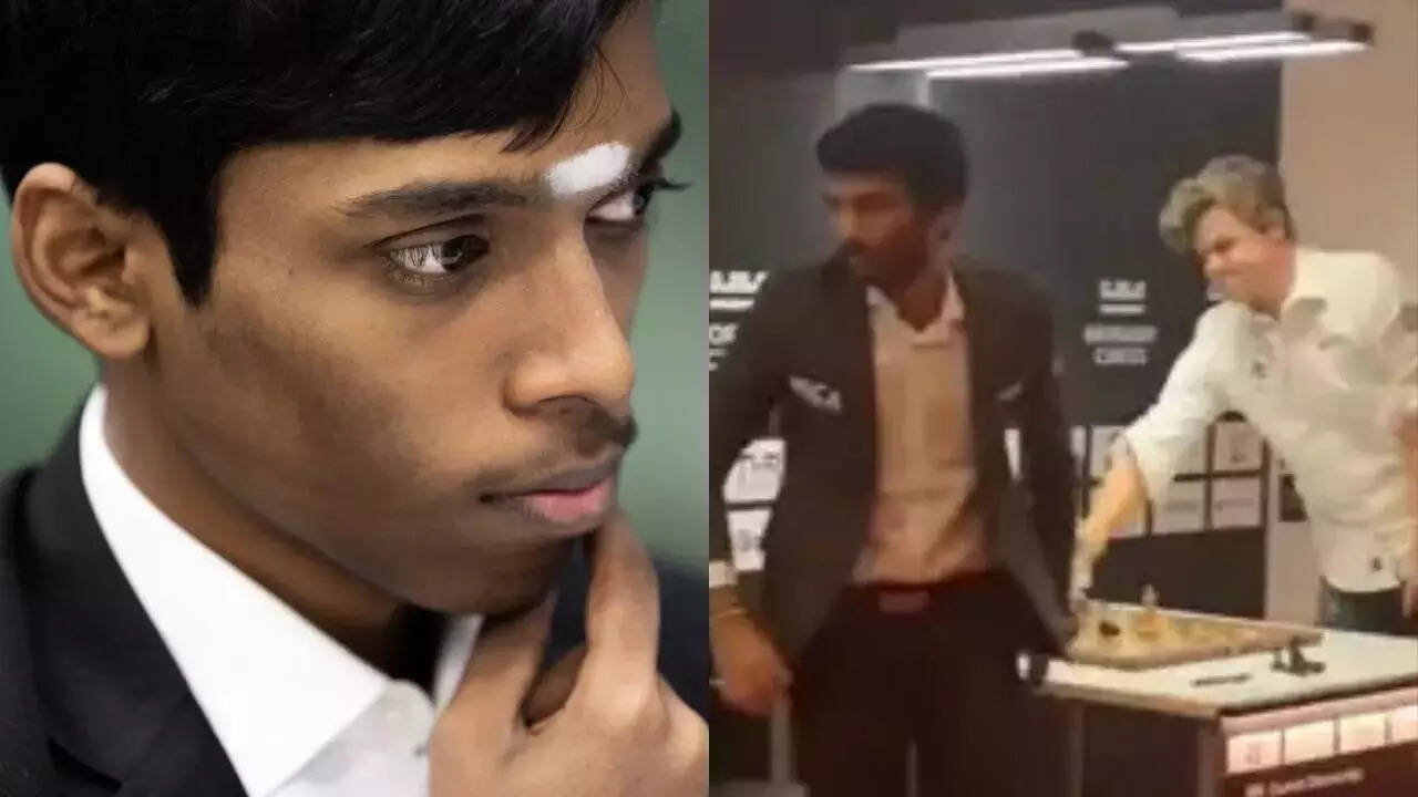 Chess | R Praggnanandhaa breaks silence on Magnus Carlsen's table slam  after D Gukesh loss: 'Is it a good thing? Maybe not' | Chess News - Times  of India