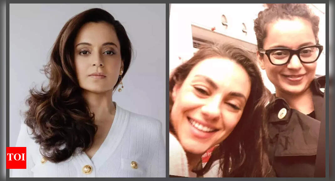 When Kangana Ranaut shared a flight and a conversation with Hollywood actress Mila Kunis: ‘I rarely do that but glad I captured the moment…’ | – Times of India