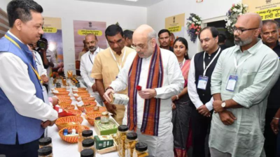 'Modi govt fulfilled its promise to set up turmeric board': Amit Shah in Nizamabad; training, marketing support for farmers assured