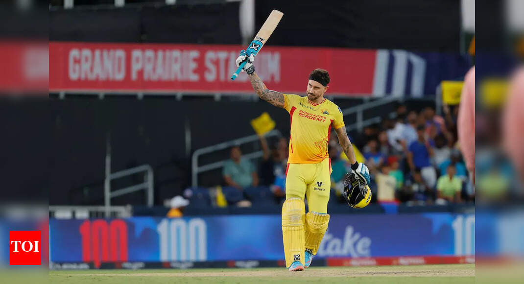 MLC 2025: Faf du Plessis creates history with this record for TSK