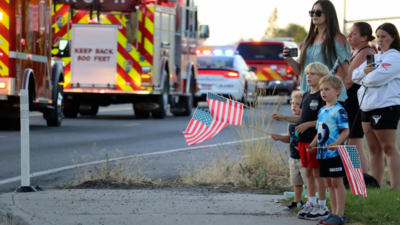 Chilling audio reveals chaos as two firefighters killed; 'everybody's shot up here'