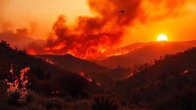  Over 1,100 acres scorched by 'wolf fire'; evacuations ordered