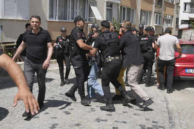  Police detain dozens at banned LGBTQ+ Pride parade