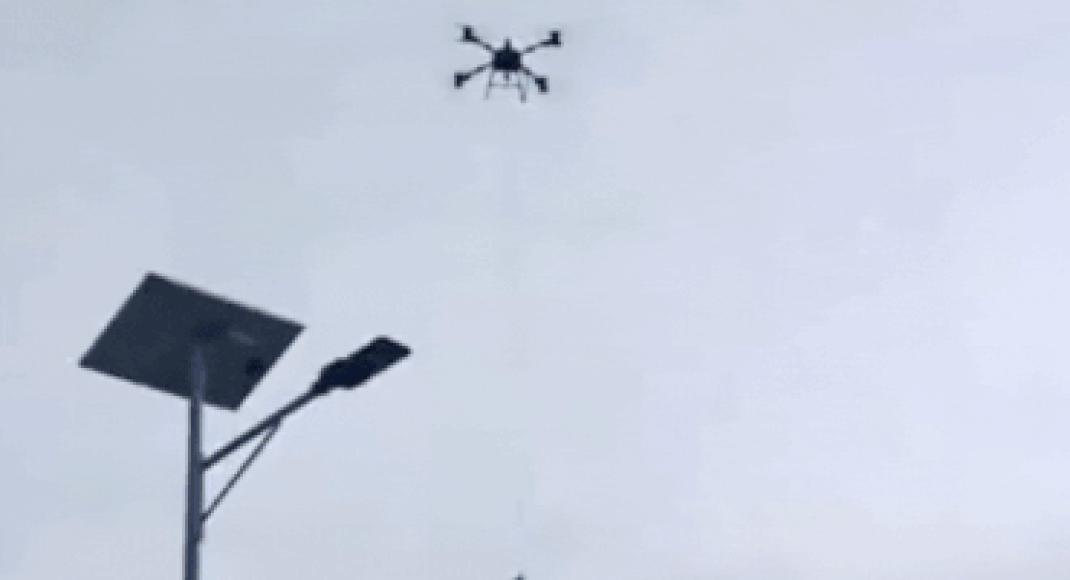 'China is living in the future': Drone airlifts man stuck in Guangxi floods - watch