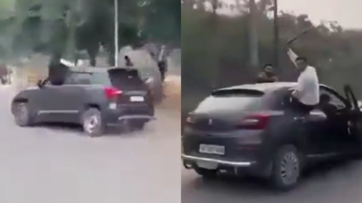  Youths perform stunts on moving cars; Rs 1.21L challan issued after video goes viral