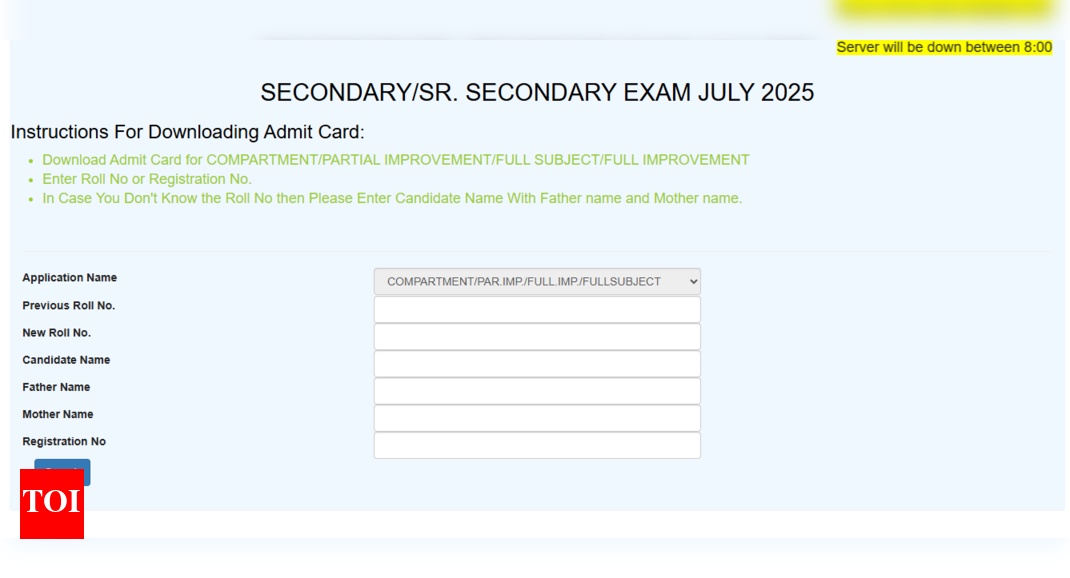 Haryana Class 10th, 12th Compartment exam 2025 admit card released: Direct link to download hall tickets here – Times of India Haryana Class 10th, 12th Compartment exam 2025 admit card released: Direct link to download hall tickets here – Times of India
