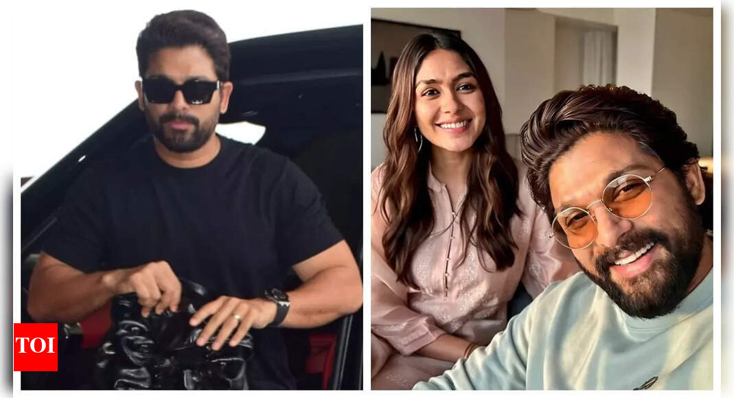 Allu Arjun SPOTTED at Mumbai airport after commencing 1st schedule of AA22 x A6 with Mrunal Thakur – PICS | – Times of India