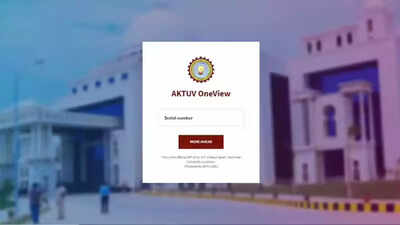 AKTU One View result 2025 released for odd semester UG and PG courses at aktu.ac.in: Check direct link here