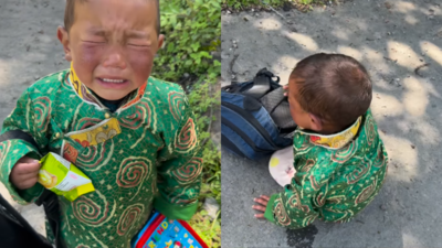 Watch: Tantrums of Arunachal school boy wins internet - teacher captures 'the struggle'
