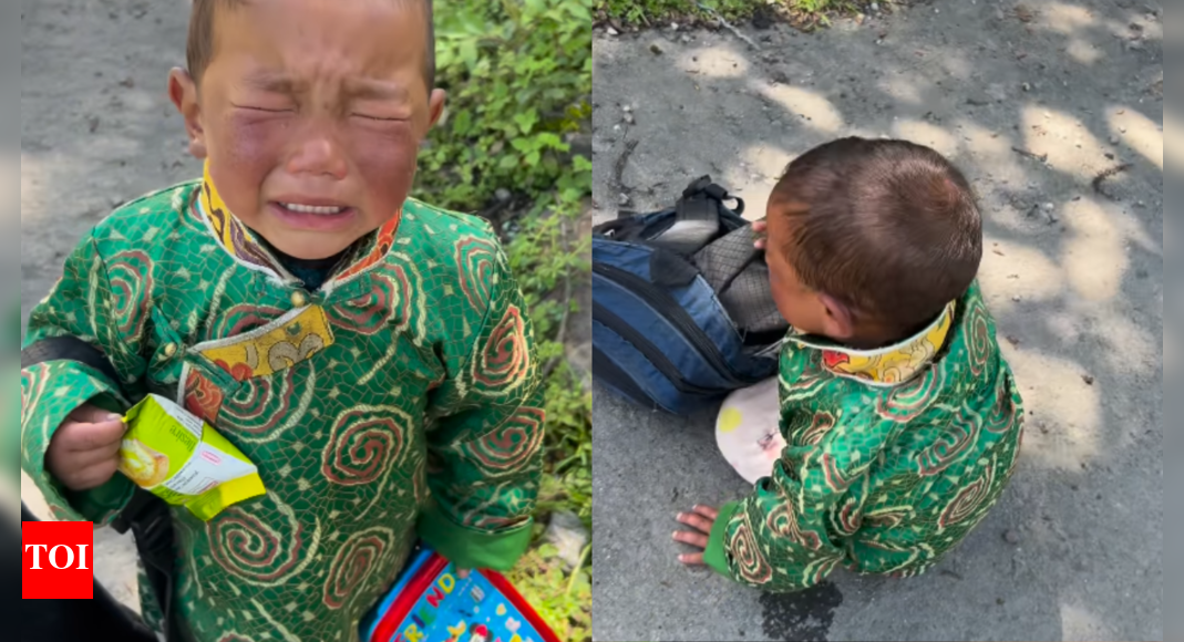 Watch: Tantrums of Arunachal school boy wins internet - teacher captures 'the struggle'
