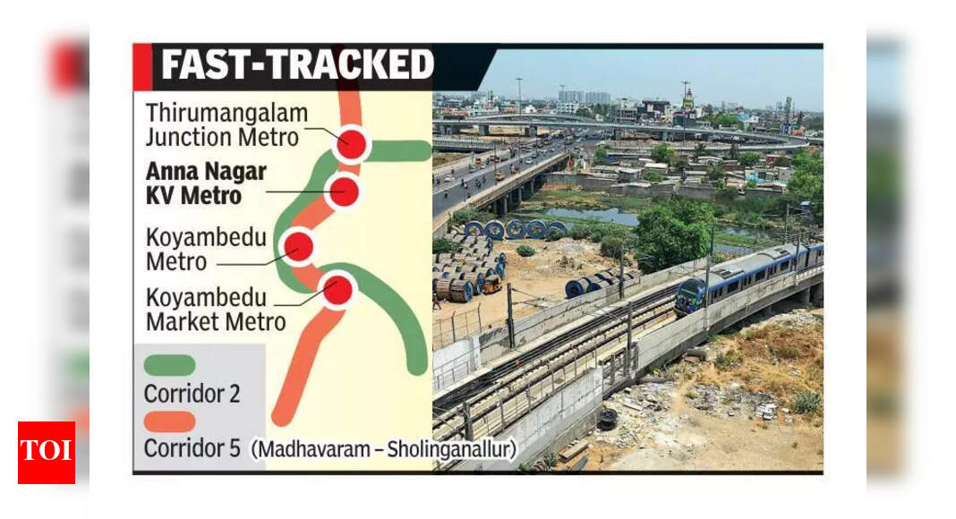 Chennai Metro Rail: Metro rail alignment at Koyambedu gets straightened ...