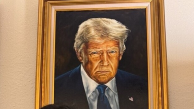 Picture perfect (finally): Colorado hangs Trump’s 'glimmery' portrait - approved by the man himself