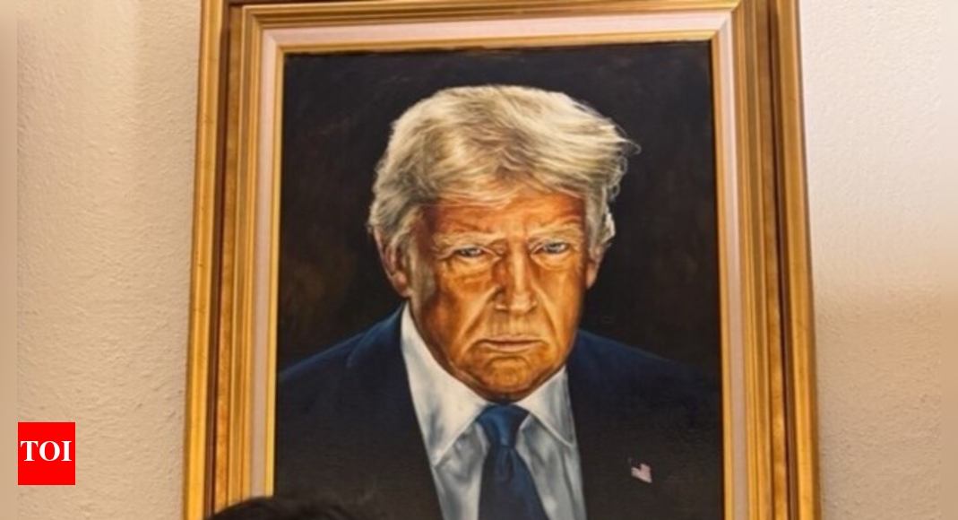 Picture perfect (finally): Colorado hangs Trump’s 'glimmery' portrait - approved by the man himself