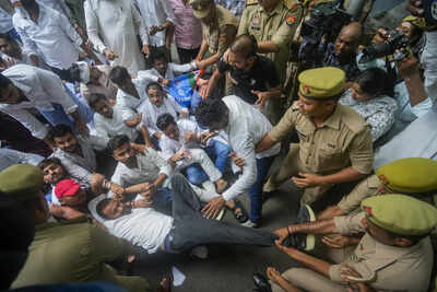 NSUI protests against UP govt’s school merger plan, claims move will shut over 27,000 rural schools