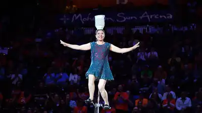 Red Panda injured in dramatic fall during halftime at Indiana Fever vs Minnesota Lynx Commissioner's Cup