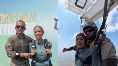  India's oldest woman skydives on birthday; says 'fulfilled her childhood wish'