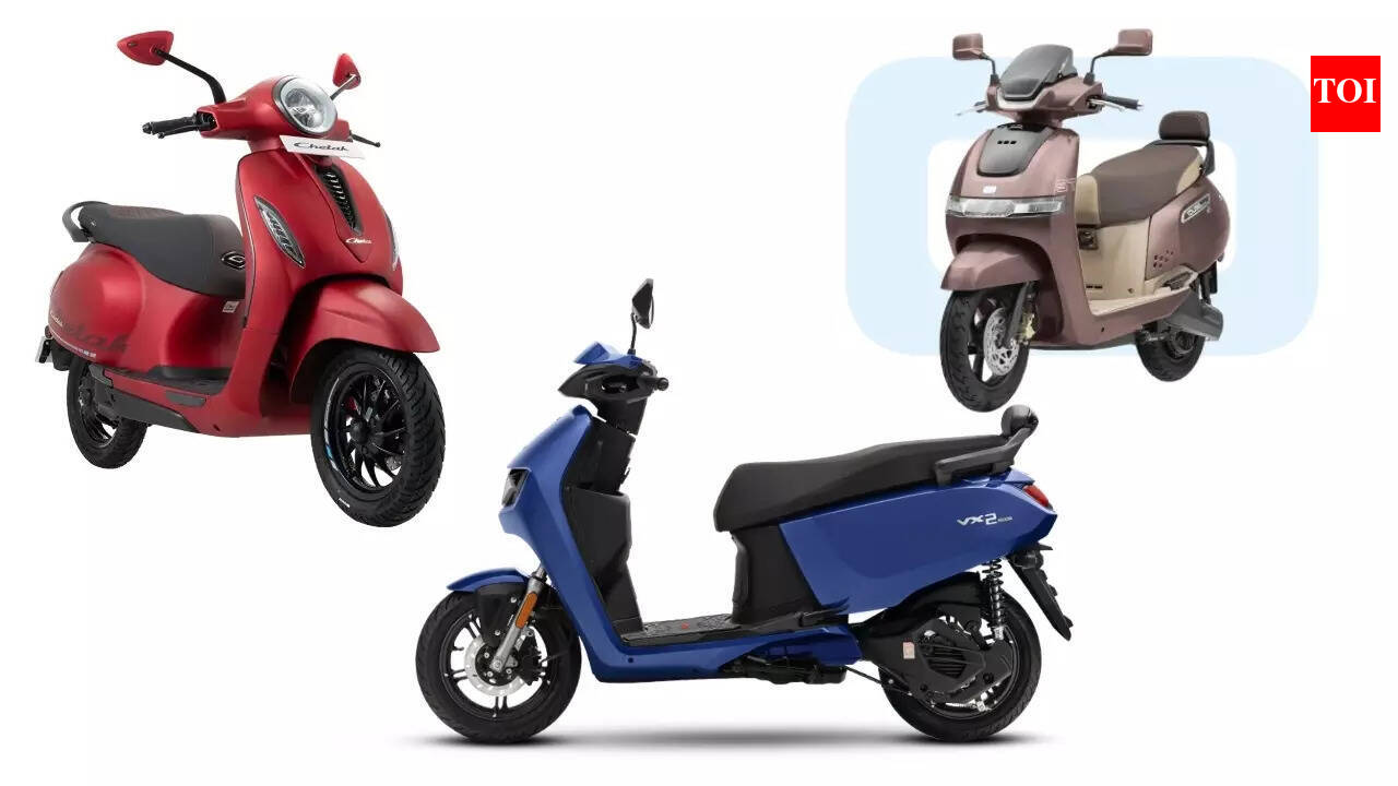 Hero VX2 e-scooter vs TVS iQube vs Bajaj Chetak 3501: Range, specs