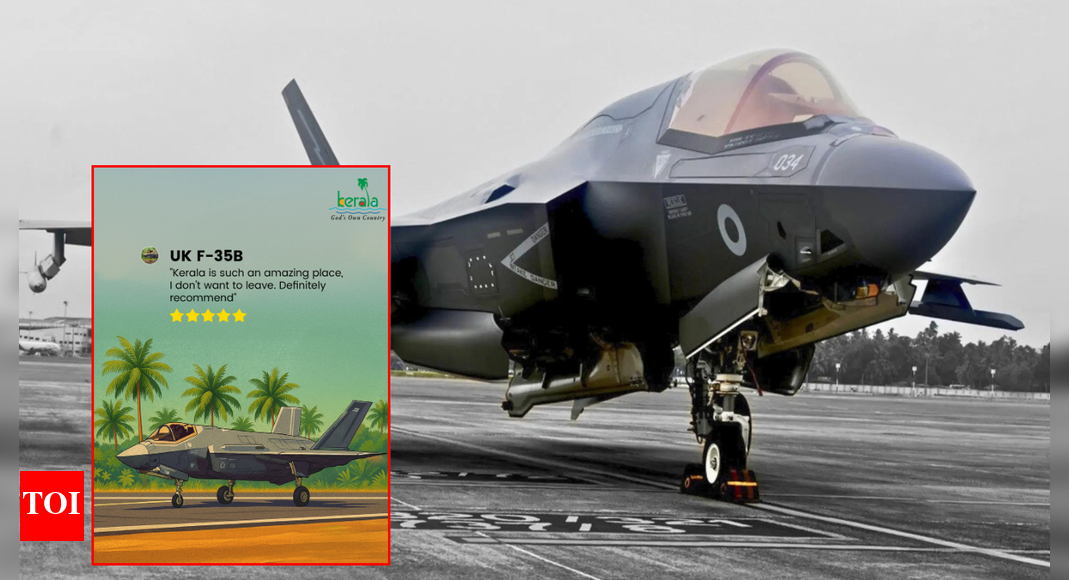 'Destination you'll never want to leave': Jet lag or just Kerala vibes? UK F-35B’s extended vacation goes viral