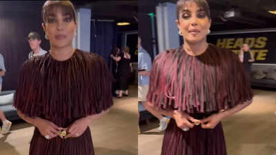 'My belt falls off on stage in front of everyone': Priyanka Chopra reveals the unnoticed inconveniences of being an actress as she promotes 'Heads Of State'