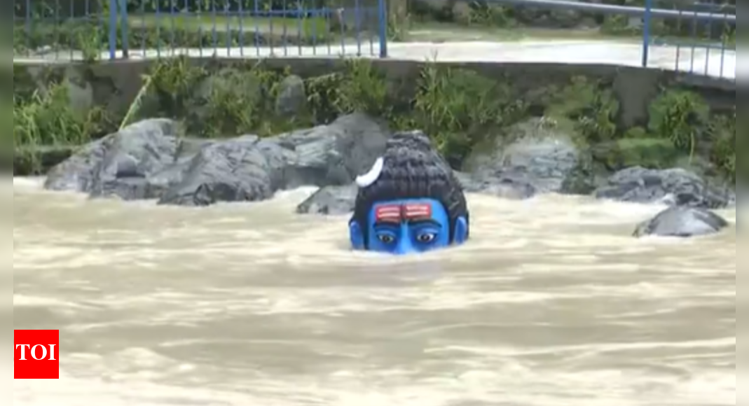 Uttarakhand floods: Alaknanda River overflows, 15-foot Shiva statue submerges in Rudraprayag 