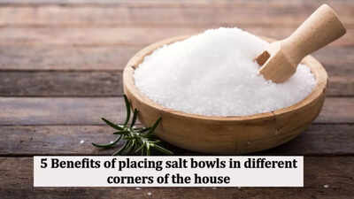 5 Benefits of placing salt bowls in different corners of the house