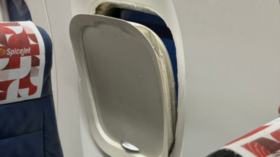 Mid-air panic: Goa-bound SpiceJet flight's cabin window frame comes loose; airline says no safety risk