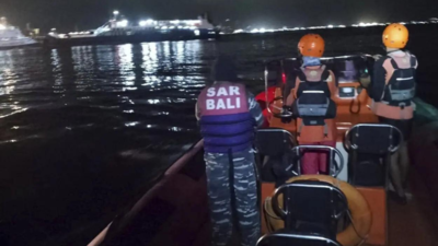 At least 4 dead after ferry sinks in Indonesia; 38 missing - rescuers battle rough sea
