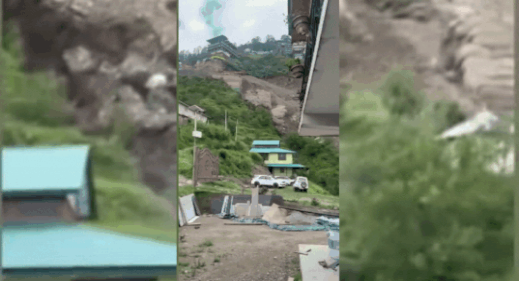 Video: Landslide hits Shimla's Lindi Dhar village; monsoon mayhem continues across Himachal 