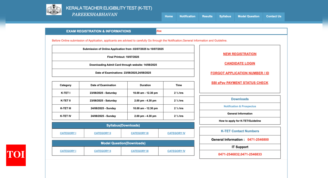 KTET June 2025 registration begins at ktet.kerala.gov.in: Examination to be held in August, direct link to apply here