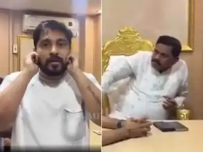 Caught on camera: Traders slapped, forced to apologise for not speaking Marathi at Sena UBT office in Thane