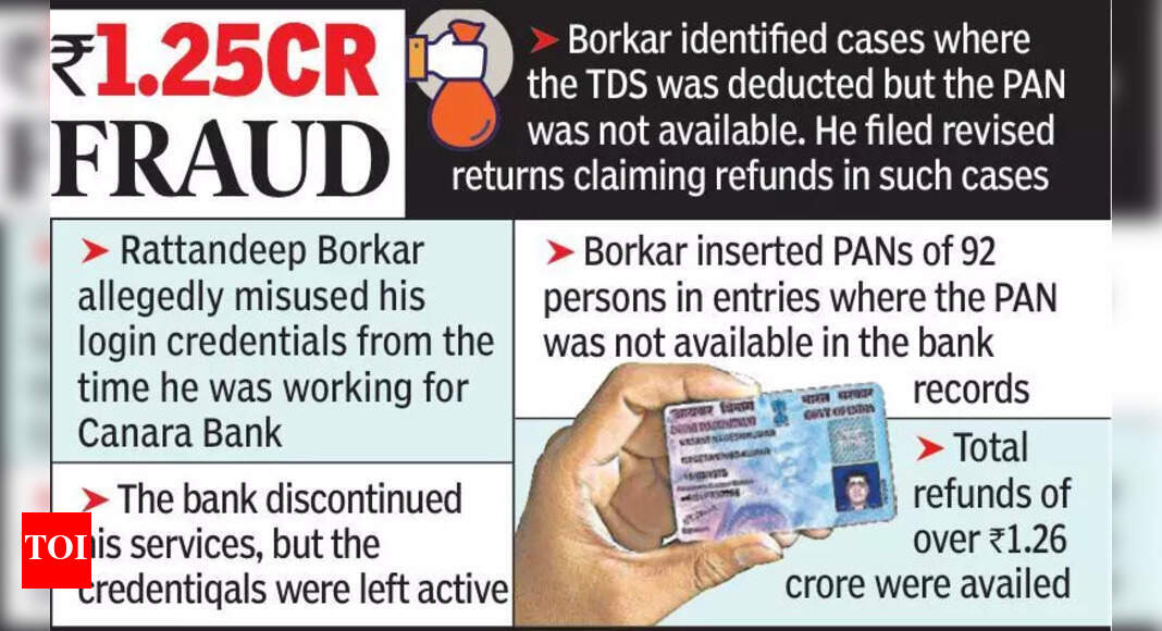 CBI books city man for encashing fraudulent TDS refunds using PAN ...