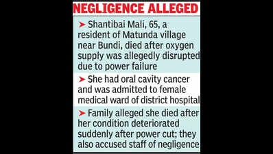 Patient dies in Bundi govt hosp after ‘power failure’ disrupts oxygen supply