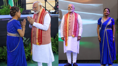 'Bihar ki beti': PM Modi hails ancestral ties of Trinidad and Tobago PM Kamla Persad; welcomed with Bhojpuri Chautaal